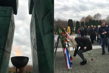 Na memorijalnom groblju u Vukovaru položeni vijenci za nestale: 'Ne gubimo nadu da ćemo ih naći...'