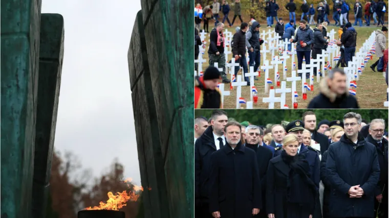 Državni vrh položio vijence i zapalio svijeće za žrtve Vukovara