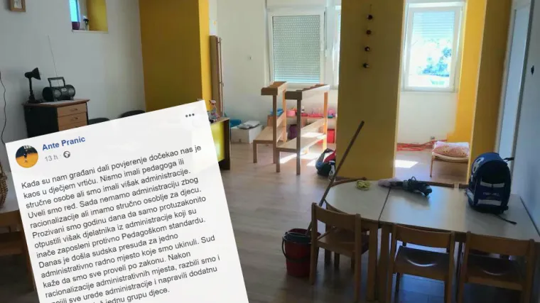 Pranić otpustio uhljebe i pro&scaron;irio vrtić: 'Nemamo administraciju, ali imamo stručno osoblje za djecu'