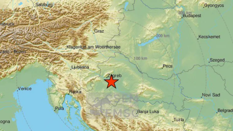Potres probudio stanovnike Velike Gorice, osjetio se i u Zagrebu