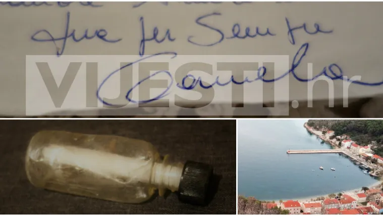 Na plaži na Pelje&scaron;cu prona&scaron;ao pismo u boci sa Siclije: 'Ljubavi moja, nedostaje&scaron; mi svakog trenutka'