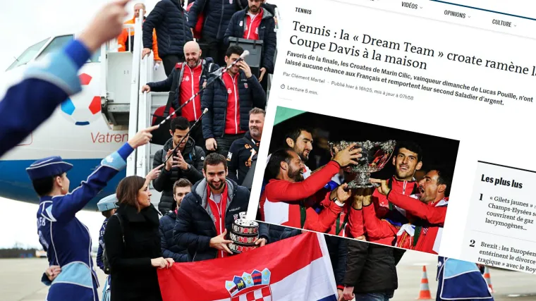 Francuzi se raspisali o zlatnim tenisačima: 'Hrvatski 'Dream Team' vraća Davis Cup kući'