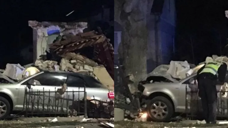 Stravičan prizor: Sletio s ceste, sru&scaron;io kapelicu i udario u drvo