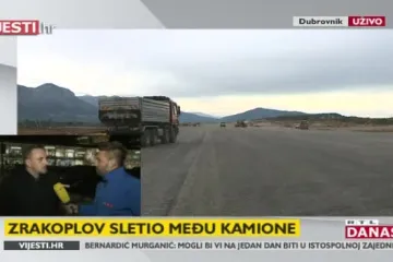 Incident u dubrovačkoj zračnoj luci: Zrakoplov sletio na zatvoreni dio piste