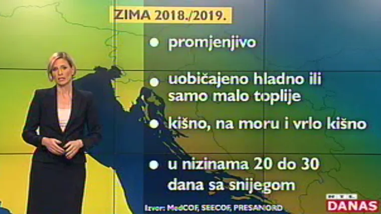 Dunja Mazzocco Drvar otkrila nam je kakva nas zima očekuje