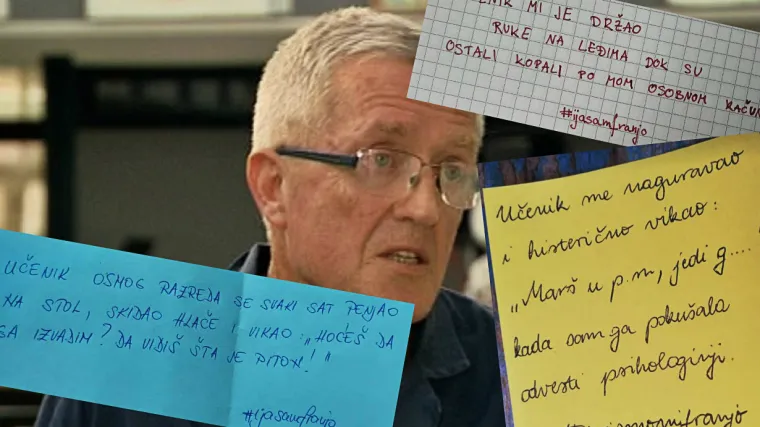 Pokret učitelja #ijasamfranjo: 'Učenik me naguravao i histerično vikao: 'Mar&scaron; u p.m., jedi g..."