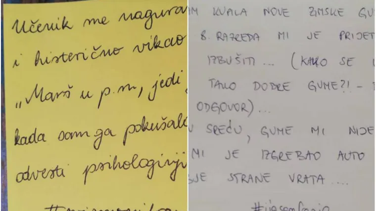 Na Facebooku dijele vlastita strašna iskustva s učenicima