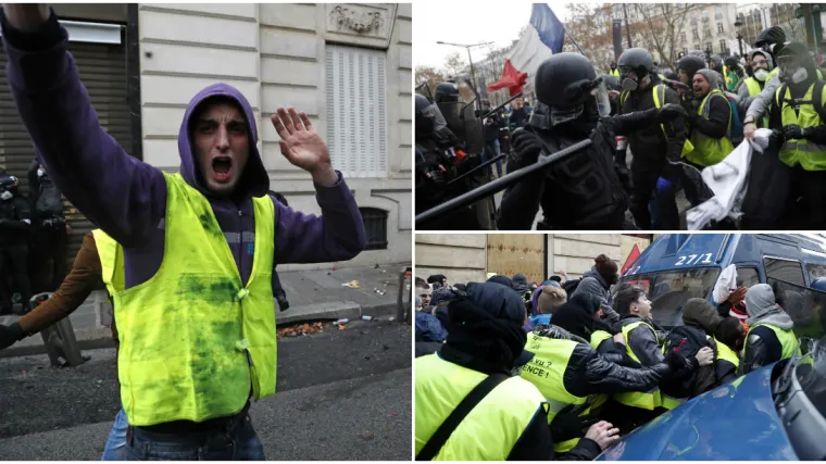 Žestoki sukobi na ulicama Pariza: 480 uhićenih, policija bacila suzavac