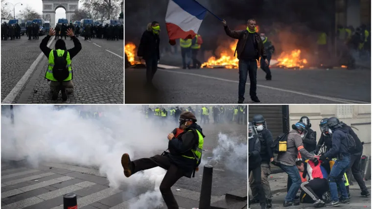 Prosvjednici i policija satima vodili ulični rat, stotine ljudi u pritvoru