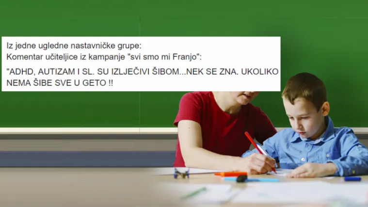 Učiteljica pokrenula val komentara: 'Nek se zna - ADHD, autizam i slično su izlječivi &scaron;ibom!'