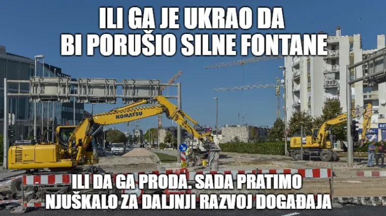 S novozagrebačkog gradili&scaron;ta ukraden bager vrijedan gotovo pola milijuna kuna