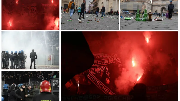 Pogledajte kako su ultrasi njemačkog kluba uni&scaron;tavali Rim i &scaron;to su radili navijačima Lazija