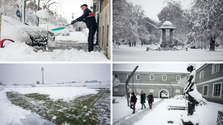 Najvi&scaron;e snijega ima na Zavižanu, pada i u Dalmaciji: &Scaron;leperi zapeli, nema prohodne ceste prema moru