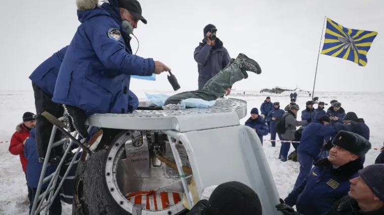 Ruski Sojuz sretno sletio u Kazahstan