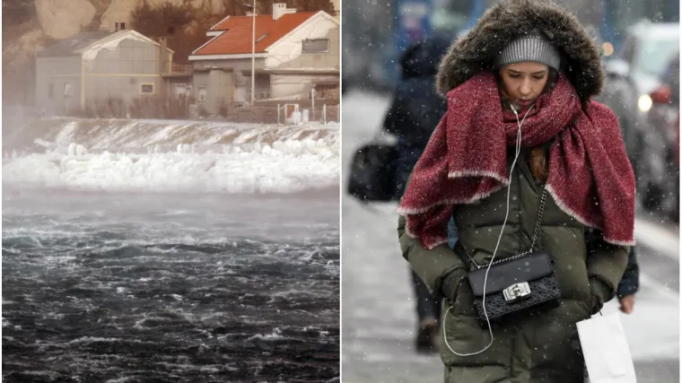 Puhat će orkanski vjetar, bit će snijega: 'Moguće su velike &scaron;tete i nezgode!'