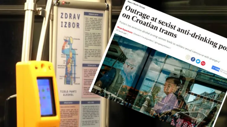 'Uvredljivi i seksistički plakati': Evo &scaron;to svjetski mediji pi&scaron;u o porukama iz ZET-ovih tramvaja