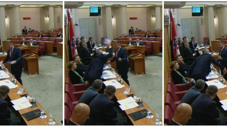 VIDEO Vidović ga izbacio iz takta: Krstičević izgubio kontrolu u Saboru, smirivali ga Plenković i Jandroković