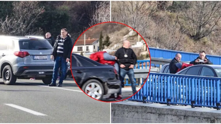 FOTO Krijumčario migrante, bježao policiji pa se Audijem zabio u ogradu