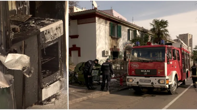 Požar u Rijeci: Susjedi spasili mu&scaron;karca iz zapaljene kuće, odvezla ga Hitna