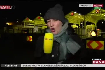 Javljanje po buri: Pogledajte kako su snažni naleti umalo otpuhali našu reporterku