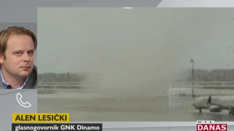 Dinamovci zbog tornada zaglavili na aerodromu: 'Nije nam bilo jasno &scaron;to se događa'