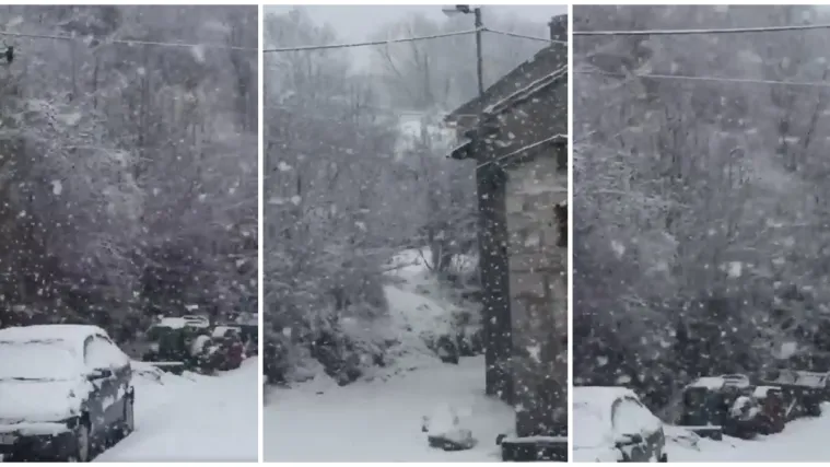 Ovo se zove snijeg: Pogledajte kako su guste pahulje zabijelile Učku!