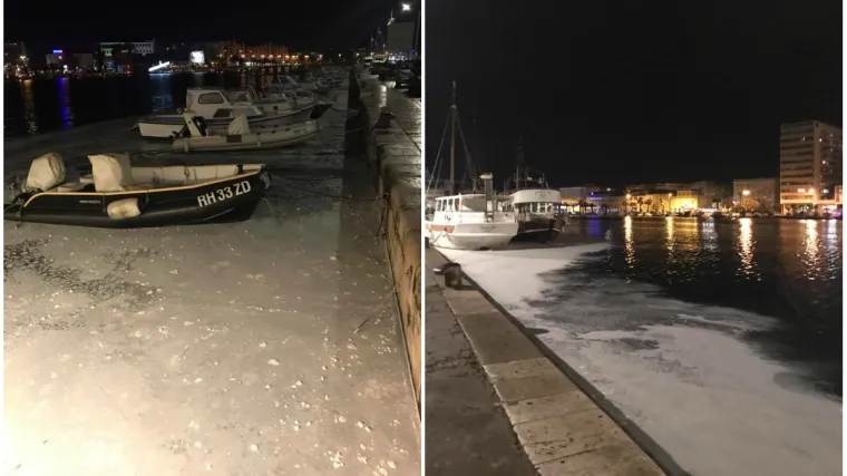Neugodna scena, &scaron;to se dogodilo? Pobijelilo more u Zadru!