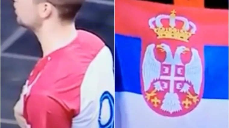 Ne znamo je li provokacija ili ne, ali za vrijeme intoniranja Lijepe na&scaron;e u kadru se pojavila srpska zastava