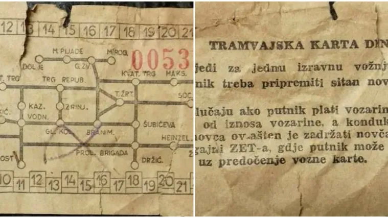 Na Facebook-u objavljene fotografije starih tramvajskih karata ZET-a: Tko ih se sjeća?