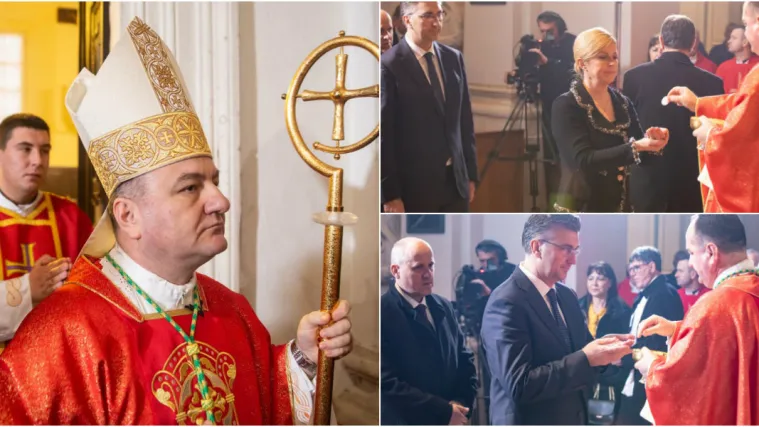 Biskup kritizirao ispred državnog vrha: 'Sekularizam je u&scaron;ao u kuće, a s vjernicima se izruguje i &scaron;ali'