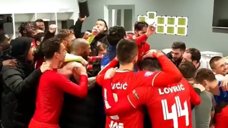 'Imamo bekove, imamo halfove...' Evo kako se slavilo u svlačionici Gorice nakon ru&scaron;enja Rijeke
