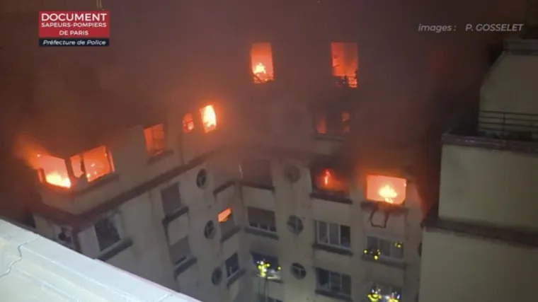 Strava u Parizu: Vatra progutala zgradu, poginulo devetero ljudi, a 36 osoba je ozlijeđeno