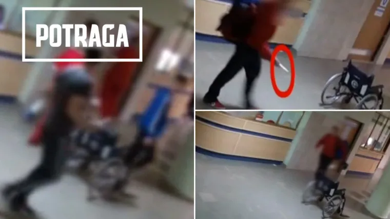 Zastra&scaron;ujuće scene iz KBC-a Osijek: Nožem napao zdravstveno osoblje, lupao po staklu i prijetio