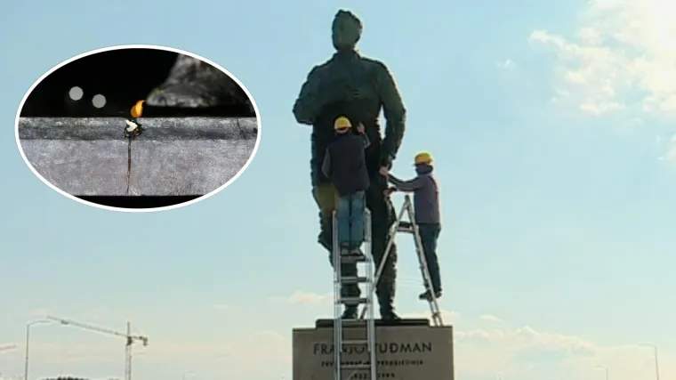 Spomenik Tuđmanu mora na restauraciju! Radnik u &scaron;oku: 'Moram ponovno popravljati'