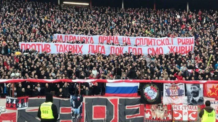 Zvezdini navijači transparentom poručili &scaron;to misle o napadu na vaterpoliste: 'J**o vas liga Jadranska'