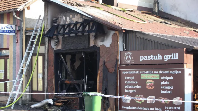 Izgorjela pečenjara na zagrebačkoj Kustošiji: Jedna osoba se nadisala dima