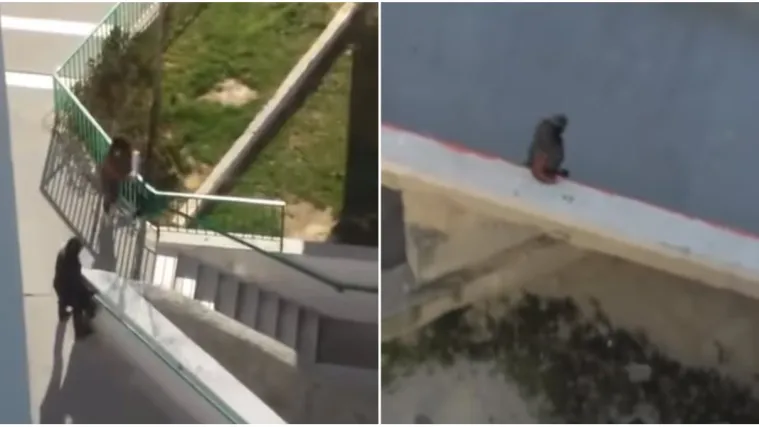 VIDEO Opasno po život: Pogledajte kako dvije žene poku&scaron;avaju prijeći most u Splitu