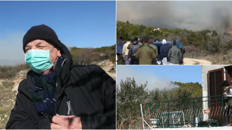 Vatra se spu&scaron;ta prema Tribunju, kanaderi ne mogu letjeti zbog bure: 'Morat ćemo zatvoriti cestu'