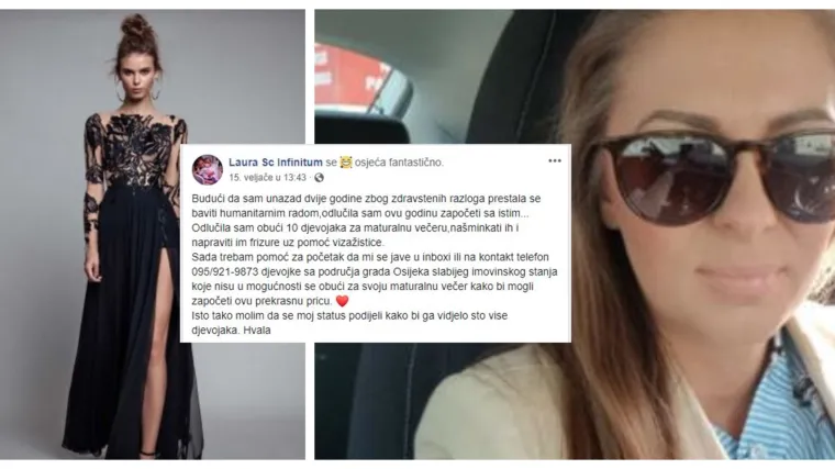 Akcija koja se &scaron;iri Hrvatskom: 'Dobra vila' Laura pomaže maturanticama slabijeg imovinskog stanja