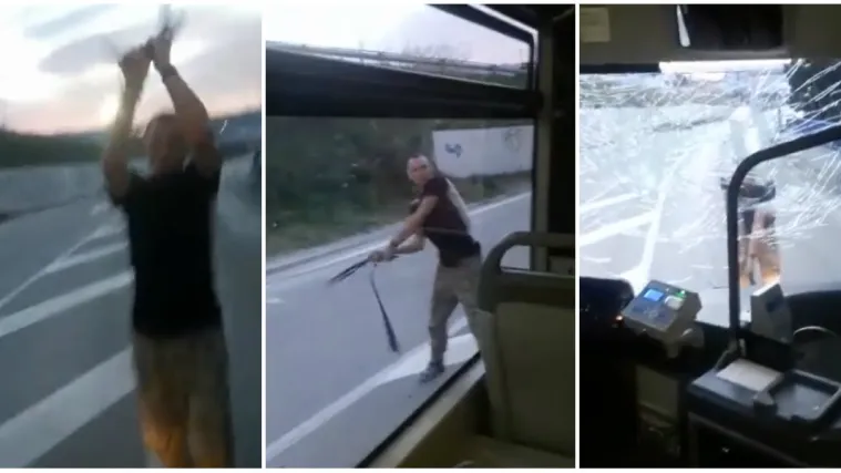 Razbijena stakla, brisači i spremi&scaron;te motora: &Scaron;teta na demoliranom autobusu 70 tisuća kuna