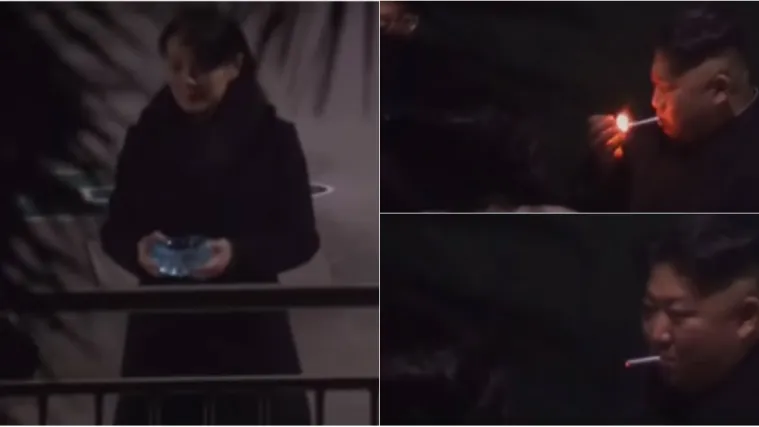 VIDEO Skrivena kamera uhvatila Kim Jong Un-a na 'pu&scaron; pauzi': Sestra mu pridržavala kristalnu pepeljaru!