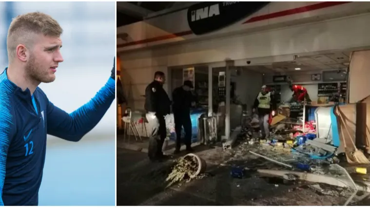 FOTO Nogometa&scaron; Osijeka pijan se zabio u trgovinu na benzinskoj pa pobjegao s mjesta nesreće!