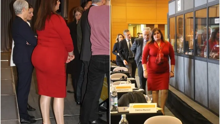 Ministrica Gabrijela Žalac privlačila pažnju: Pogledajte kako joj stoji uska crvena haljinica