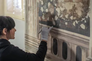 Pogledajte kako drevne freske u Banskim dvorima izgledaju na samom kraju restauracije