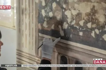 Pogledajte kako drevne freske u Banskim dvorima izgledaju na samom kraju restauracije