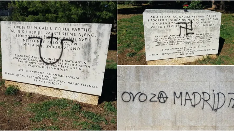 U &Scaron;ibeniku osvanuli novi fa&scaron;istički grafiti: Oskvrnuti spomenici strijeljanim žrtvama antifa&scaron;ista