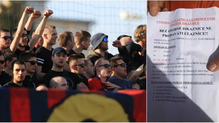 Kaos u Koprivnici, ulaznice za Hajduk prodavali samo stanovnicima pet županija