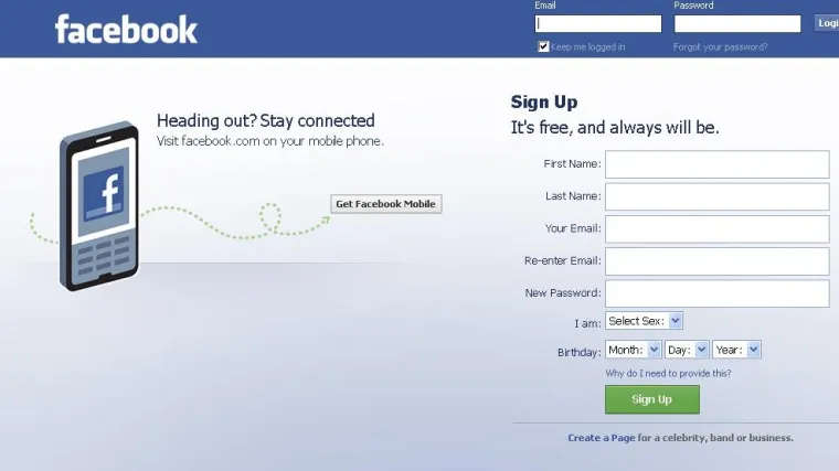 Kreiranje Facebook profila