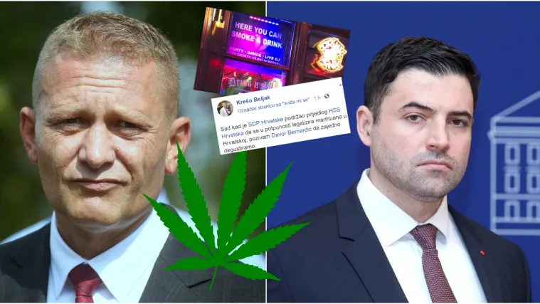 Beljak pozvao Bernardića u Amsterdam na degustaciju marihuane: 'Prepu&scaron;tam mu laganiji'