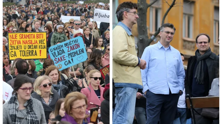 Na prosvjed #spasime do&scaron;ao i Plenković: 'Visok broj ubojstava ne pokazuje tendenciju smanjivanja'